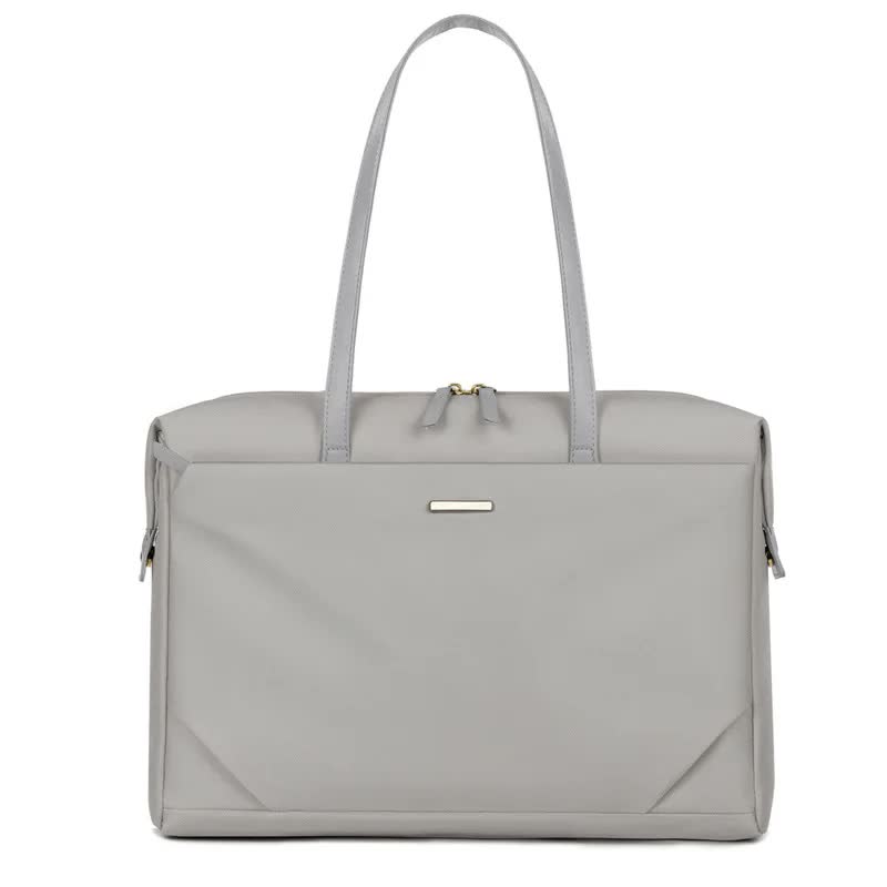 Grey Women’s Work Tote Bag – New Fashionable Laptop Bag, Large Capacity Business Briefcase, Commute & Office Tote - One Red Hill
